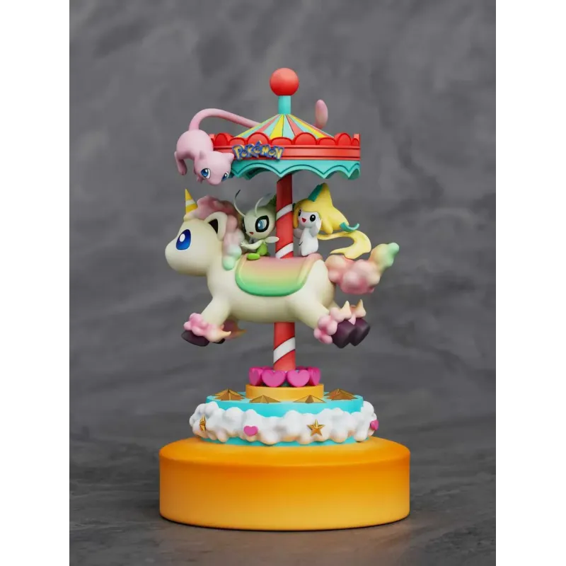 Pokemon Park Carousel Mew x Celebi x Jirachi Sun Studio