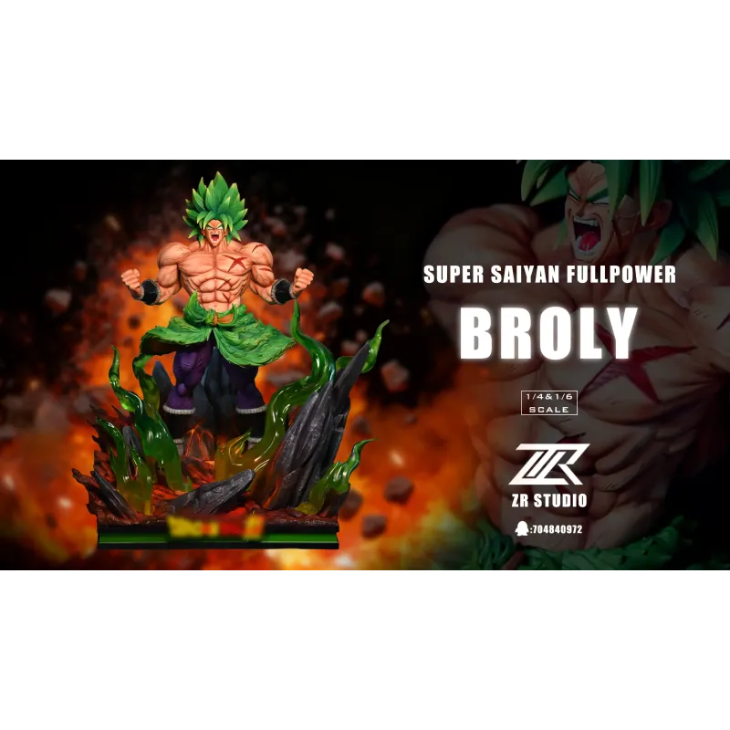 Dragon Ball Broly ZR Studio - Figura Coleccionable Épica