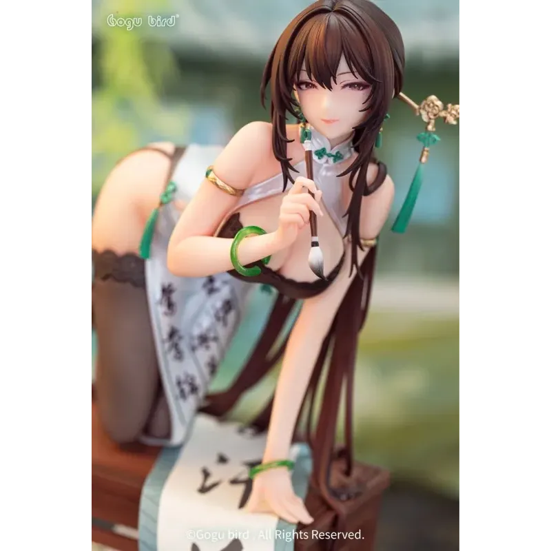 Original Character Calligraphy Maiden Gogu Bird