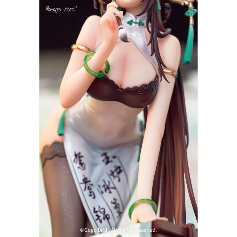 Original Character Calligraphy Maiden Gogu Bird