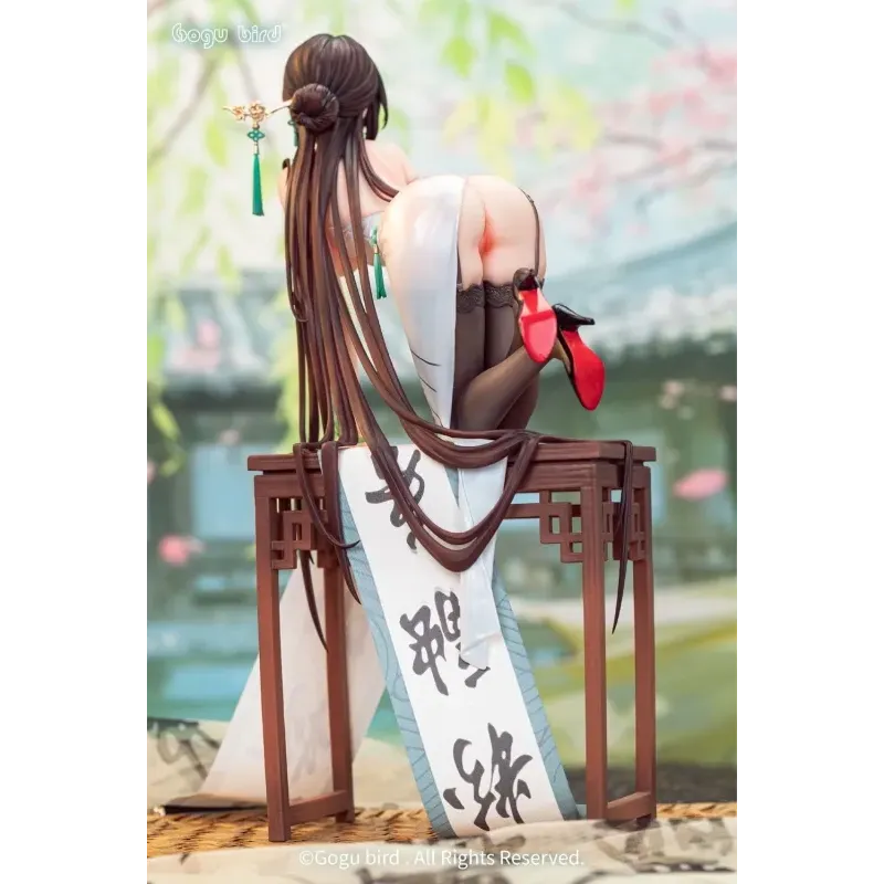 Original Character Calligraphy Maiden Gogu Bird