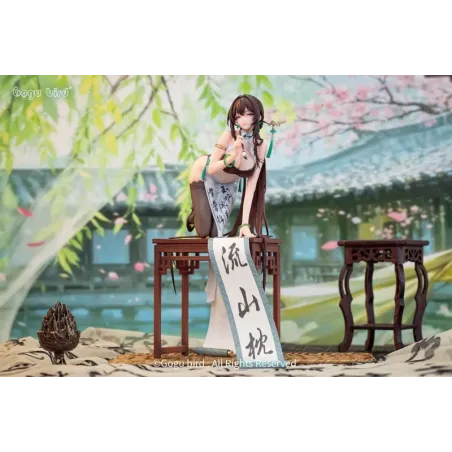 Original Character Calligraphy Maiden Gogu Bird