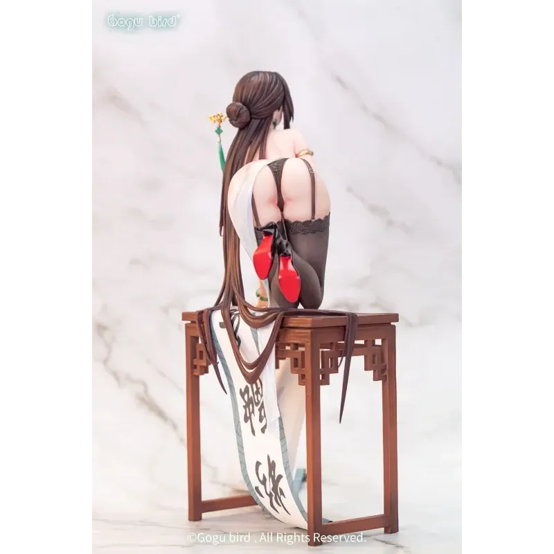 Original Character Calligraphy Maiden Gogu Bird