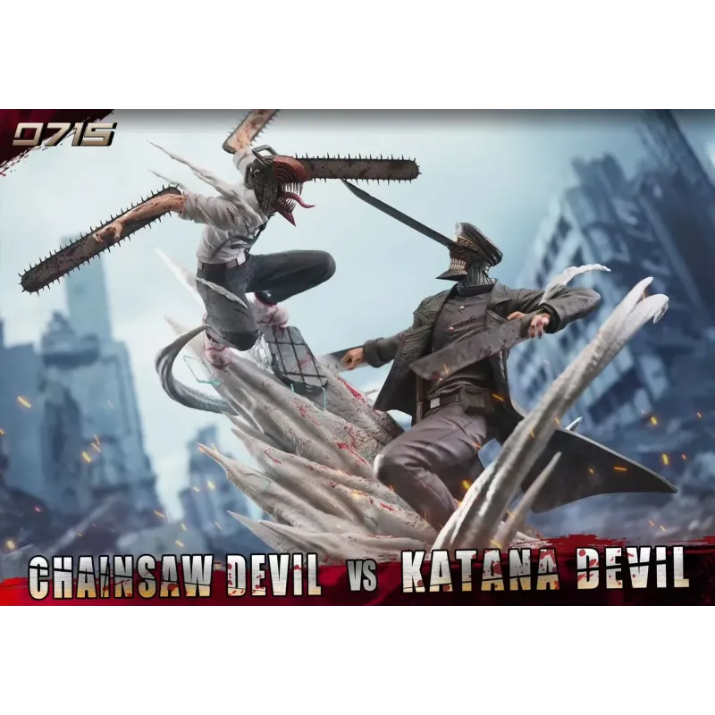 Chainsaw Man Chainsaw Devil vs Katana Devil 0715 Studio