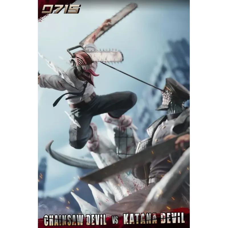Chainsaw Man Chainsaw Devil vs Katana Devil 0715 Studio