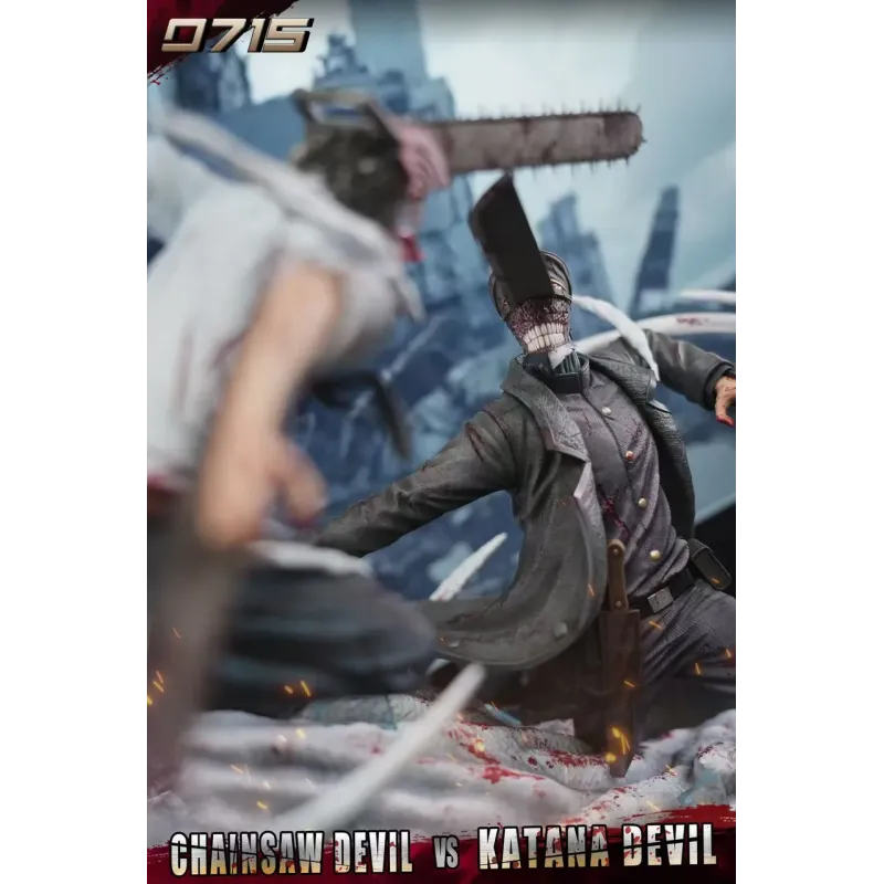 Chainsaw Man Chainsaw Devil vs Katana Devil 0715 Studio