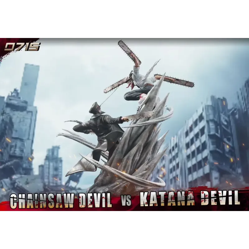Chainsaw Man Chainsaw Devil vs Katana Devil 0715 Studio