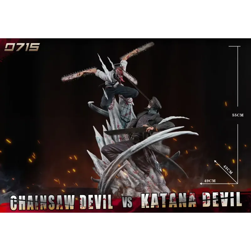 Chainsaw Man Chainsaw Devil vs Katana Devil 0715 Studio