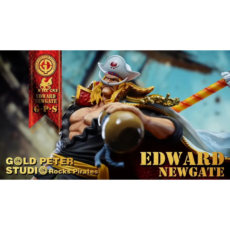 One Piece Young Edward Newgate WhiteBeard Deluxe Ver. Gold Peter Studio