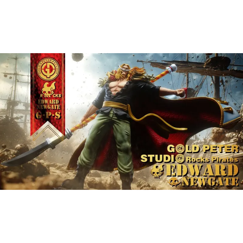 One Piece Young Edward Newgate WhiteBeard Deluxe Ver. Gold Peter Studio