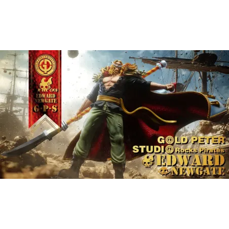 One Piece Young Edward Newgate WhiteBeard Deluxe Ver. Gold Peter Studio