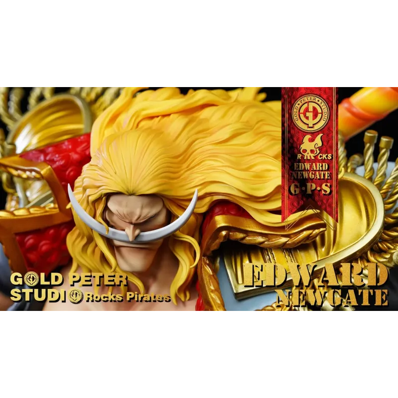 One Piece Young Edward Newgate WhiteBeard Deluxe Ver. Gold Peter Studio