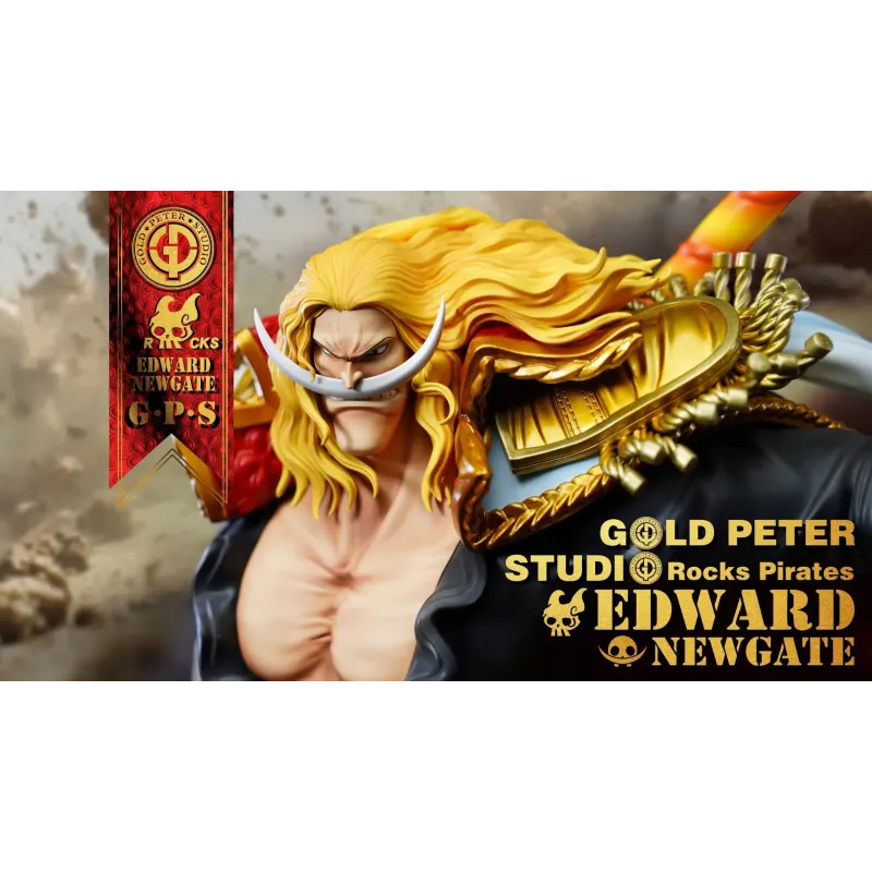 One Piece Young Edward Newgate WhiteBeard Deluxe Ver. Gold Peter Studio