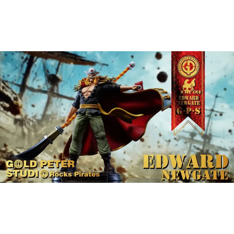 One Piece Young Edward Newgate WhiteBeard Deluxe Ver. Gold Peter Studio