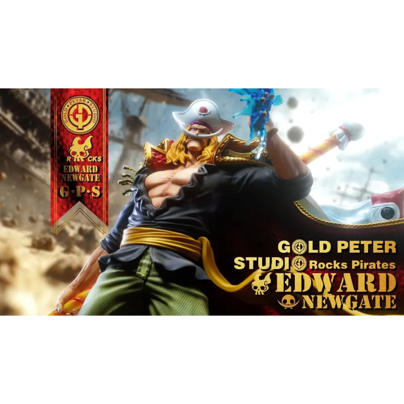 One Piece Young Edward Newgate WhiteBeard Deluxe Ver. Gold Peter Studio