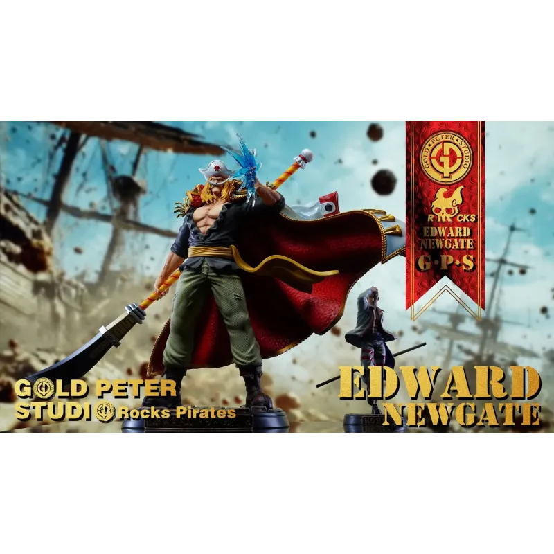 One Piece Young Edward Newgate WhiteBeard Deluxe Ver. Gold Peter Studio