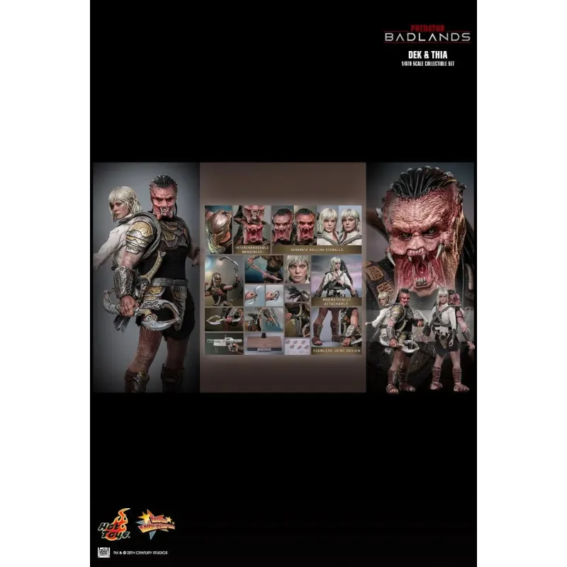 Hottoys - Predator: Badlands Dek and Thia 1/6th scale Collectible Figure Set MMS849 MMS850 (Licensed)