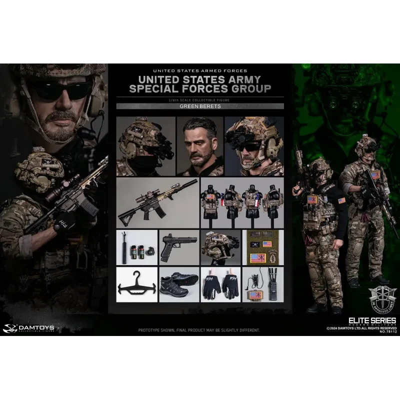 Original Character UNITED STATES ARMY SPECIAL FORCES GROUP (Green Berets) Damtoys