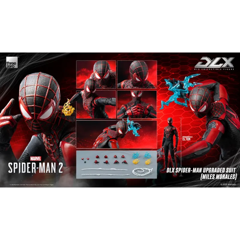 Marvel Spider-Man 2 DLX Spider-Man Upgraded Suit (Miles Morales) Threezero