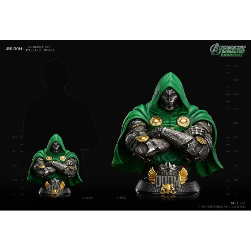 Marvel Dr Doom Bust Pin Jiang Iron Studio