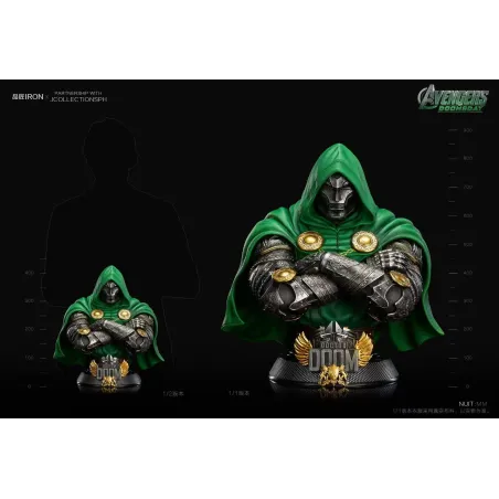 Marvel Dr Doom Bust Pin Jiang Iron Studio