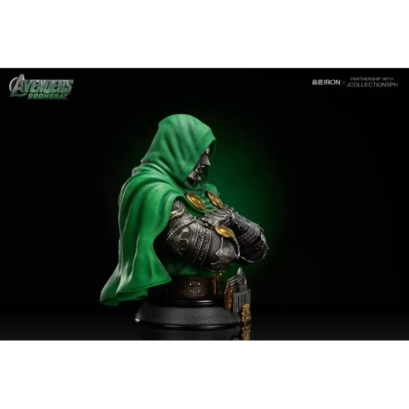 Marvel Dr Doom Bust Pin Jiang Iron Studio