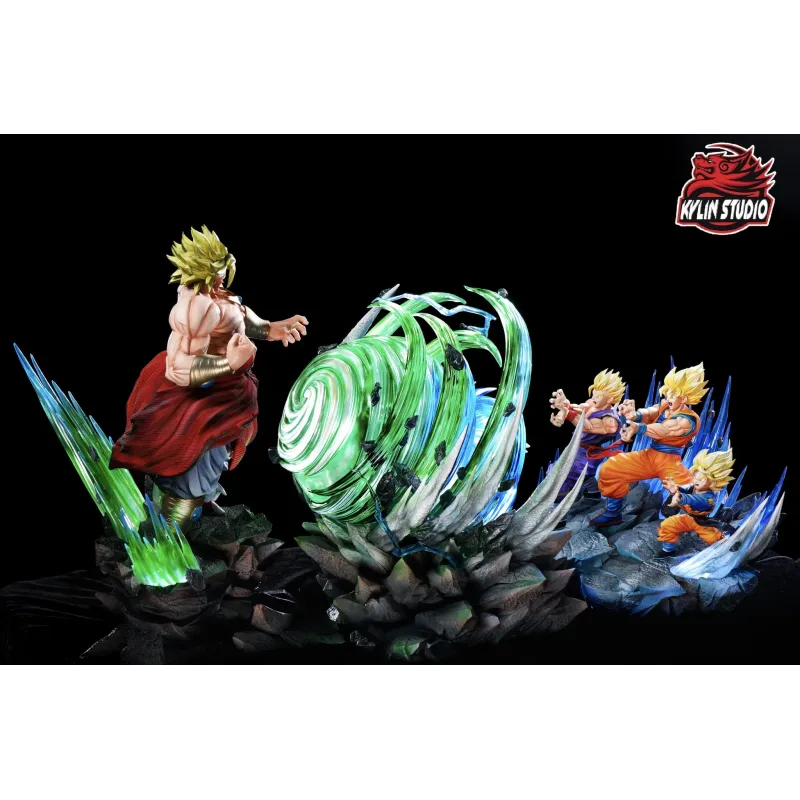 Dragon Ball Z Goku Gohan Goten vs Broly Kylin Studio