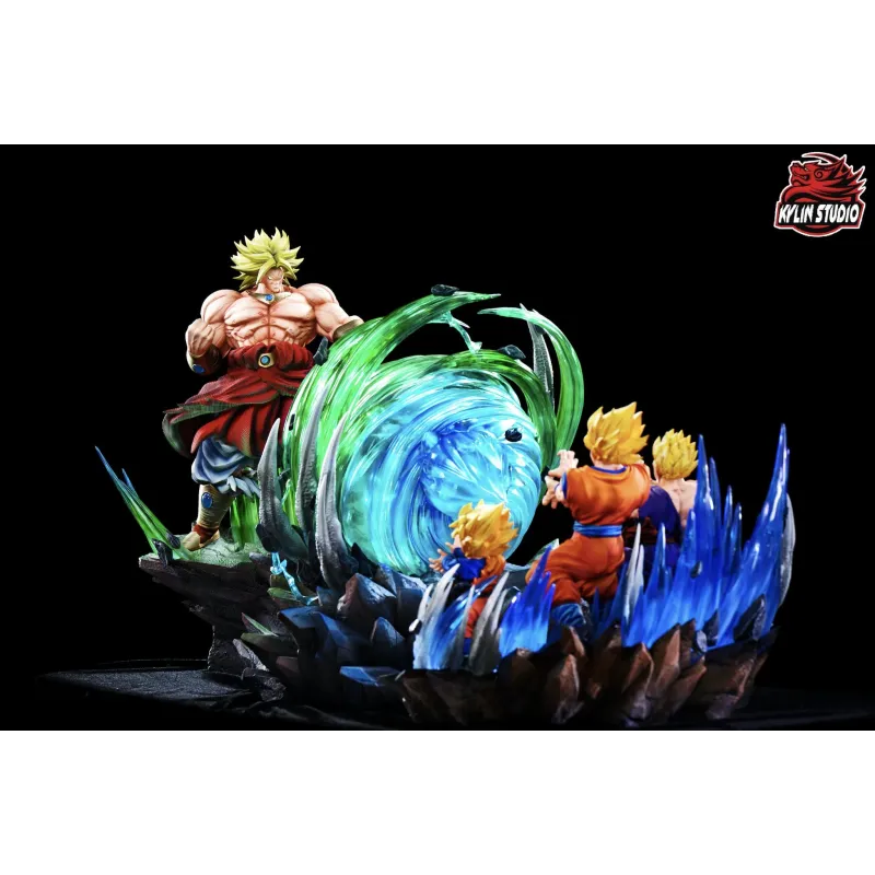 Dragon Ball Z Goku Gohan Goten vs Broly Kylin Studio