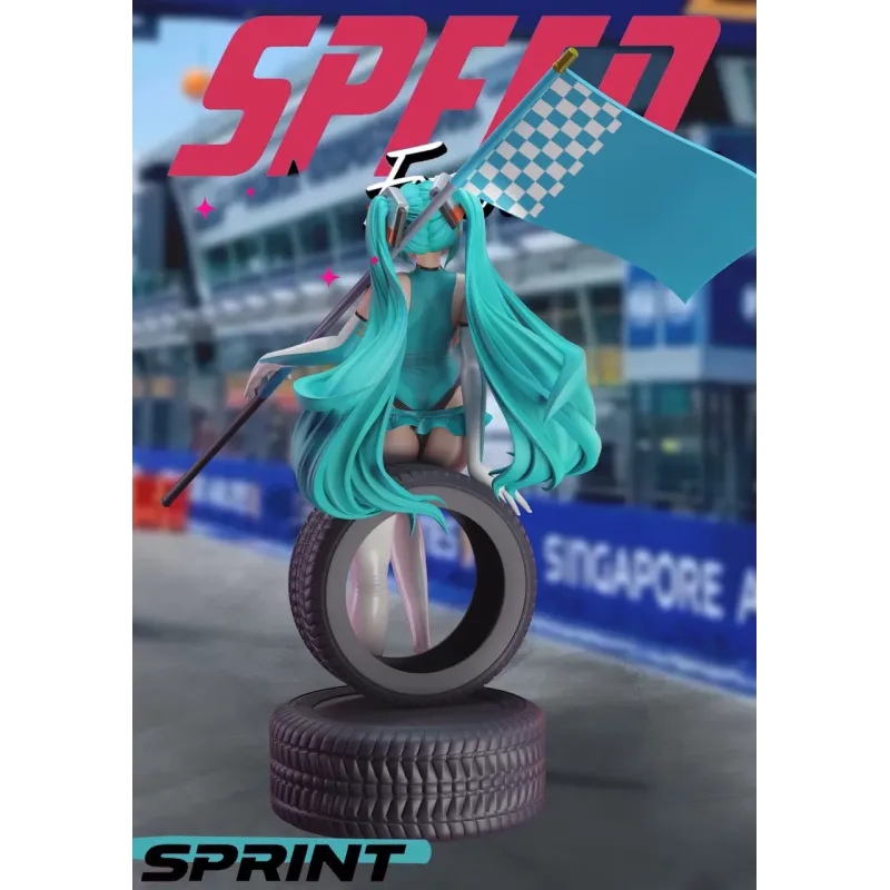 Project Sekai Racing Girl Hatsune Miku SC Studio