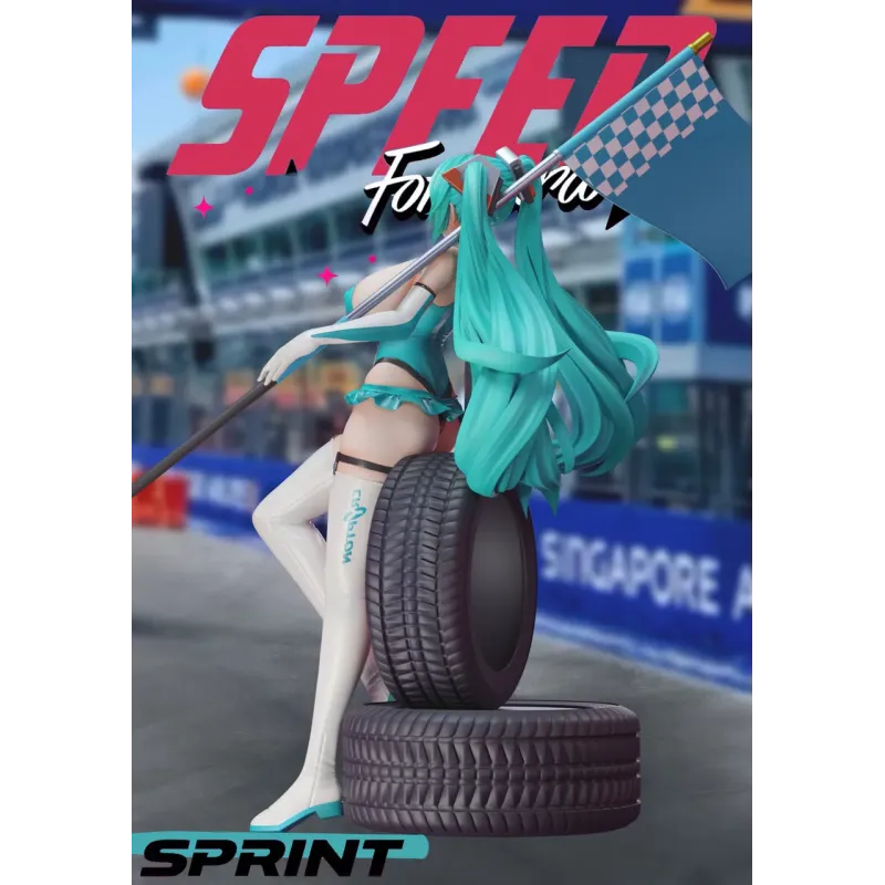 Project Sekai Racing Girl Hatsune Miku SC Studio