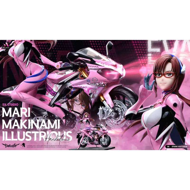 Neon Genesis Evangelion Motorcycle Girl Mari Makinami SX Studio