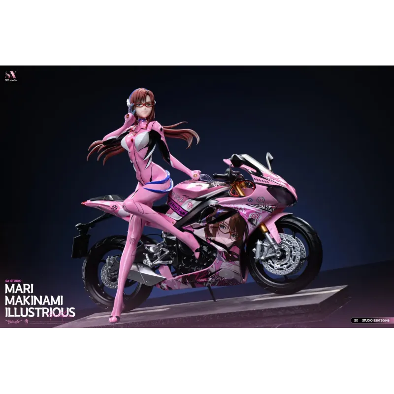 Neon Genesis Evangelion Motorcycle Girl Mari Makinami SX Studio