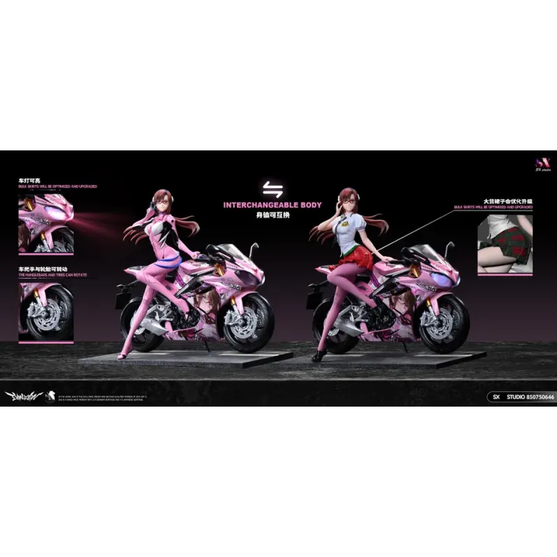 Neon Genesis Evangelion Motorcycle Girl Mari Makinami SX Studio