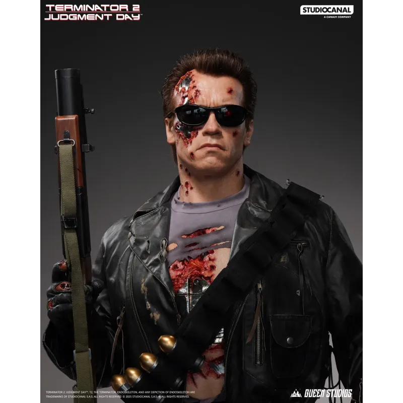 Terminator 2 T-800 Battle Damaged (Mechanical) Life Size Bust Queen Studios