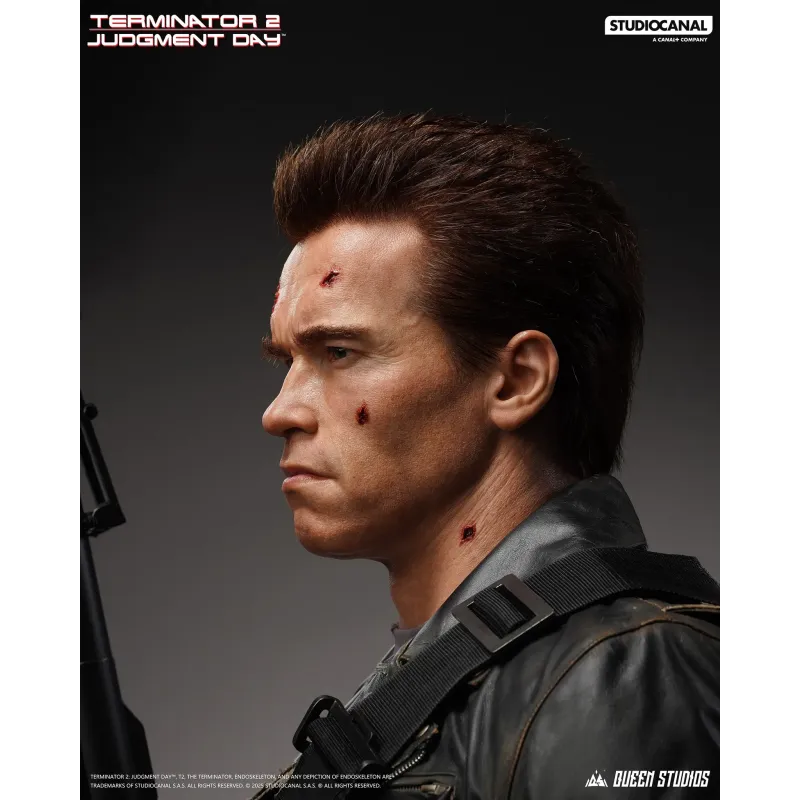 Terminator 2 T-800 Battle Damaged (Mechanical) Life Size Bust Queen Studios