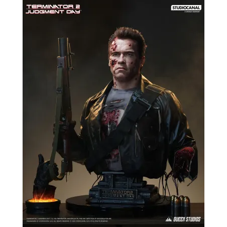 Terminator 2 T-800 Battle Damaged (Mechanical) Life Size Bust Queen Studios