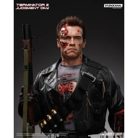 Terminator 2 T-800 Battle Damaged (Mechanical) Life Size Bust Queen Studios