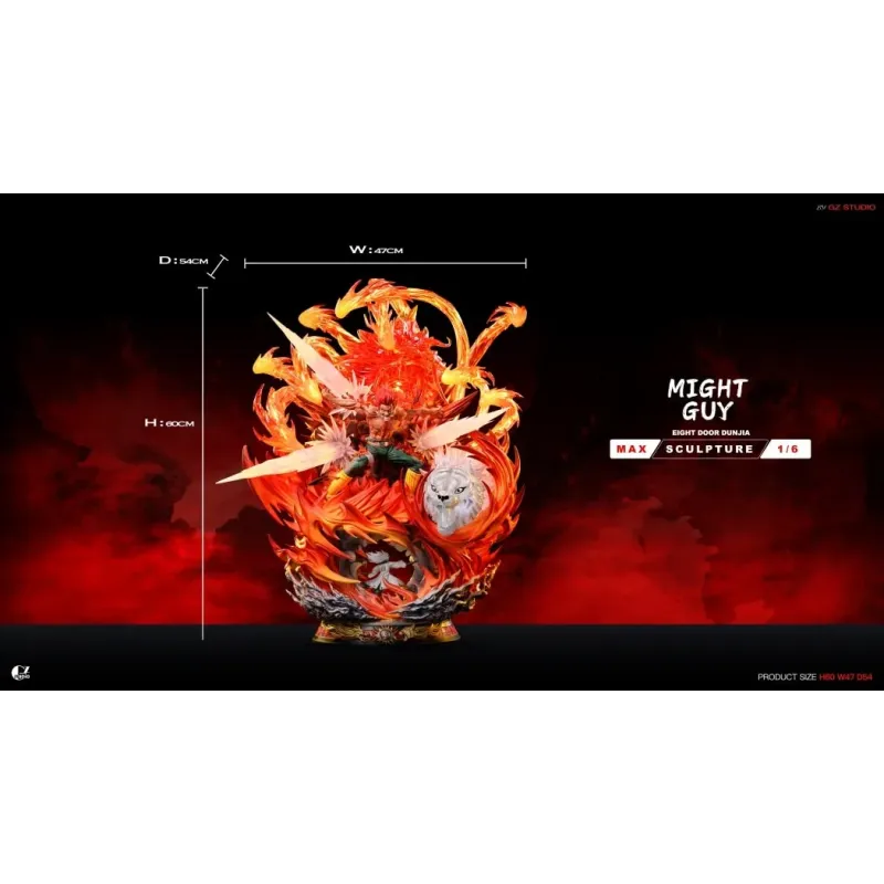 Naruto Shippuden Azure Beast Eight Gates's Might Guy GZ Studio