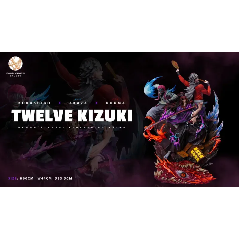 Kimetsu no Yaiba Upper Moon Assembles in Infinity Castle Kokushibo X Akaza X Doma Food Chain Studio