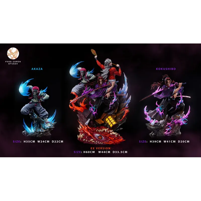 Kimetsu no Yaiba Upper Moon Assembles in Infinity Castle Kokushibo X Akaza X Doma Food Chain Studio