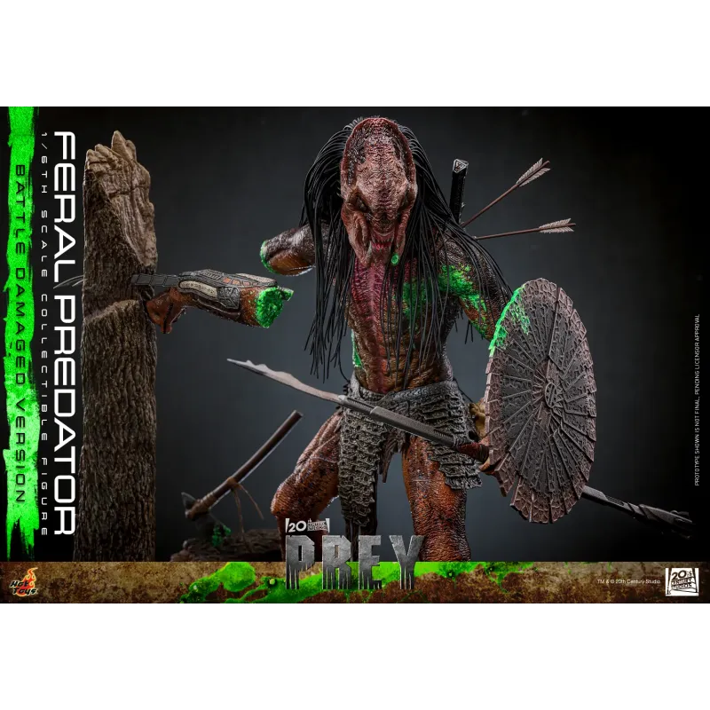Predator Prey Feral Predator (Battle Damaged Version) Hot Toys