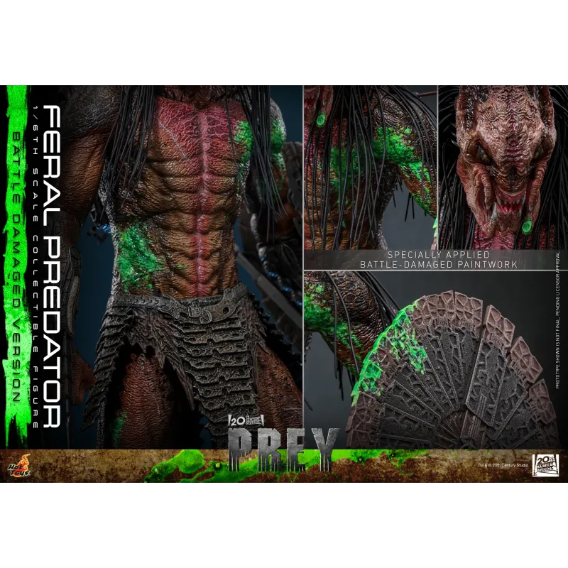 Predator Prey Feral Predator (Battle Damaged Version) Hot Toys