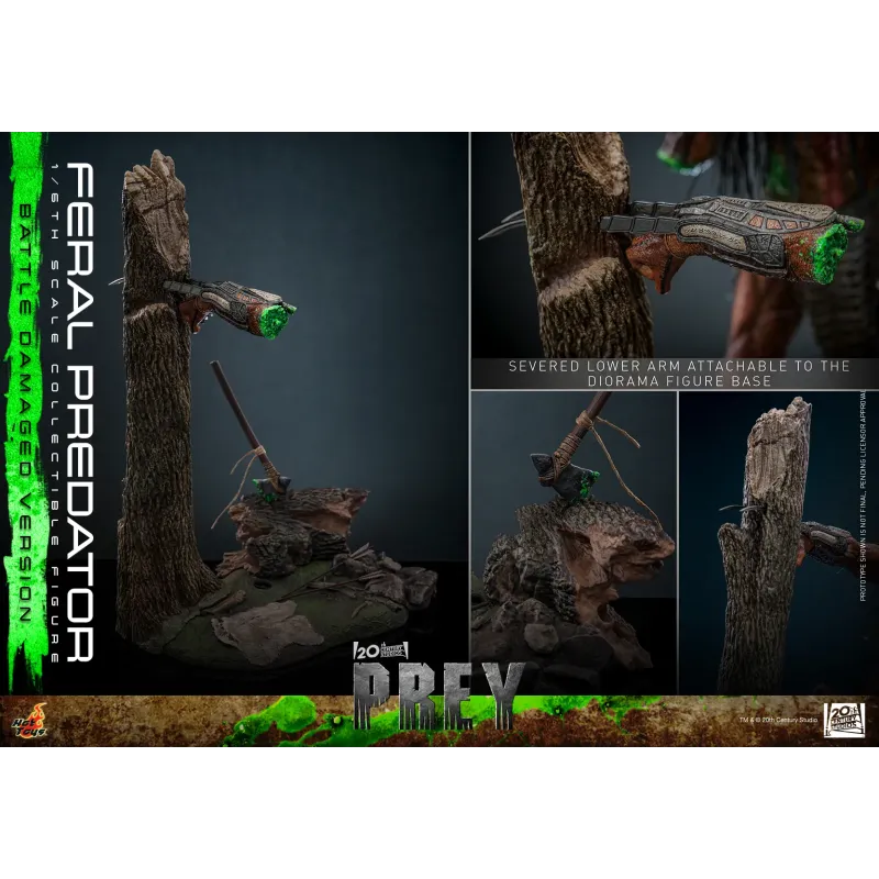 Predator Prey Feral Predator (Battle Damaged Version) Hot Toys