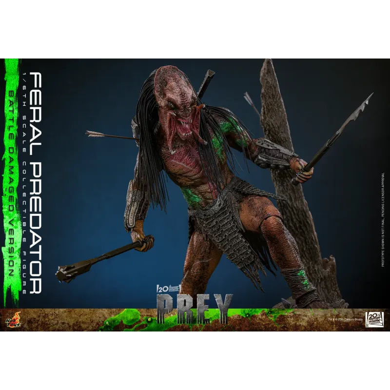 Predator Prey Feral Predator (Battle Damaged Version) Hot Toys