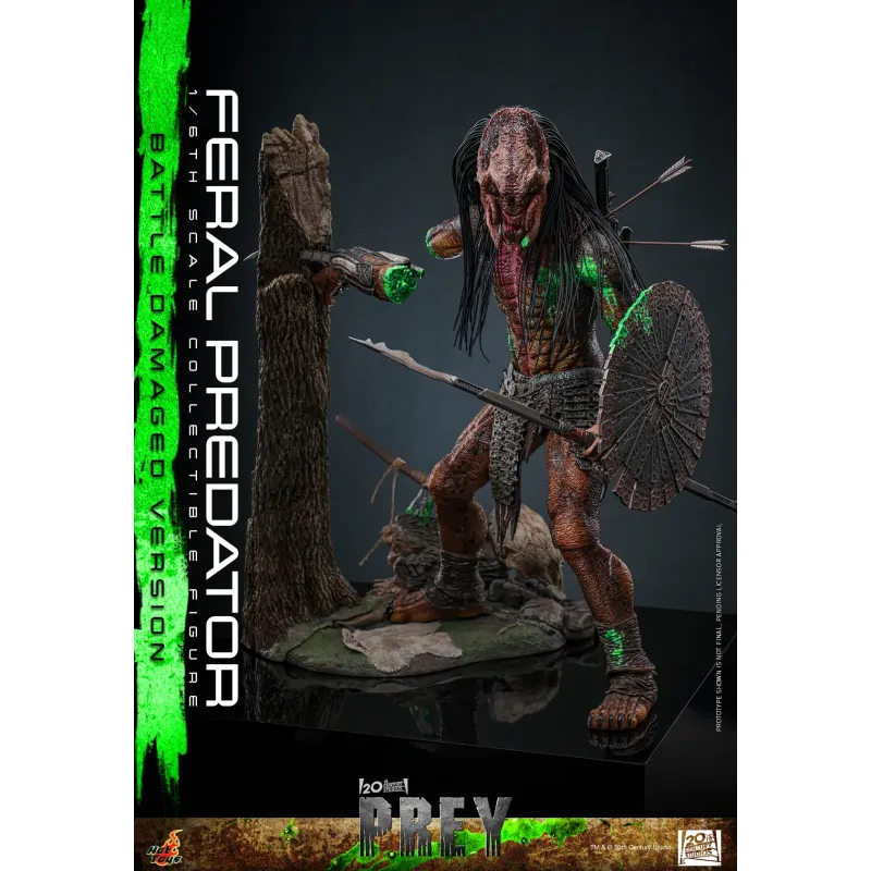 Predator Prey Feral Predator (Battle Damaged Version) Hot Toys