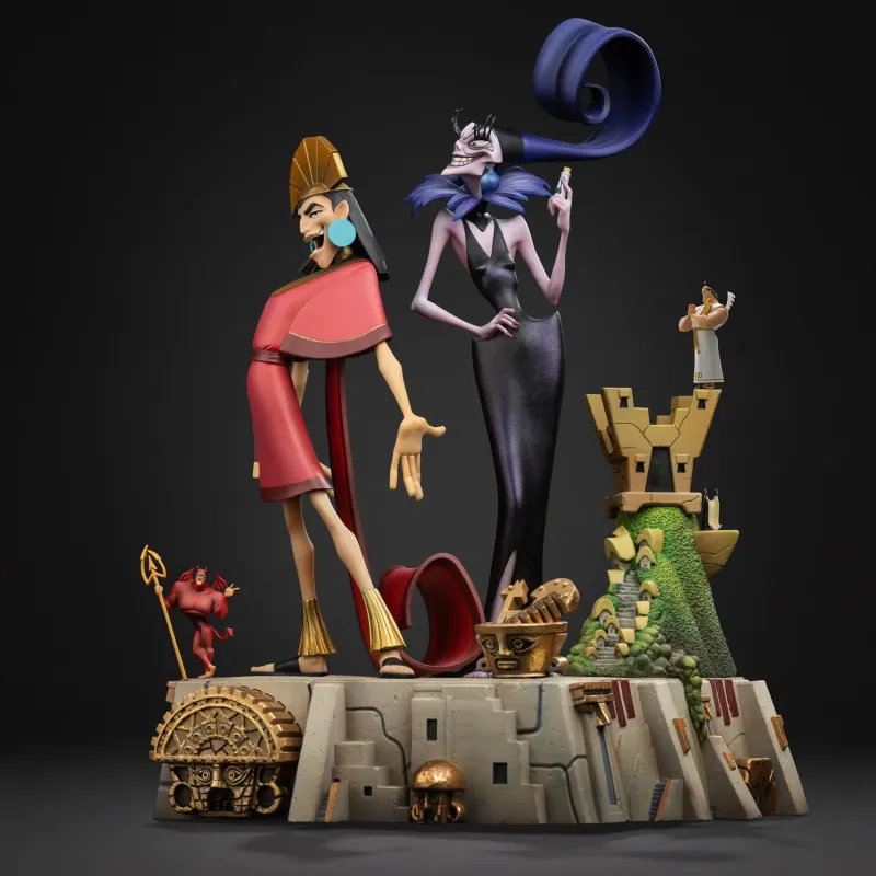 Disney El emperador y sus locuras Kuzko & Yzma Iron Studios