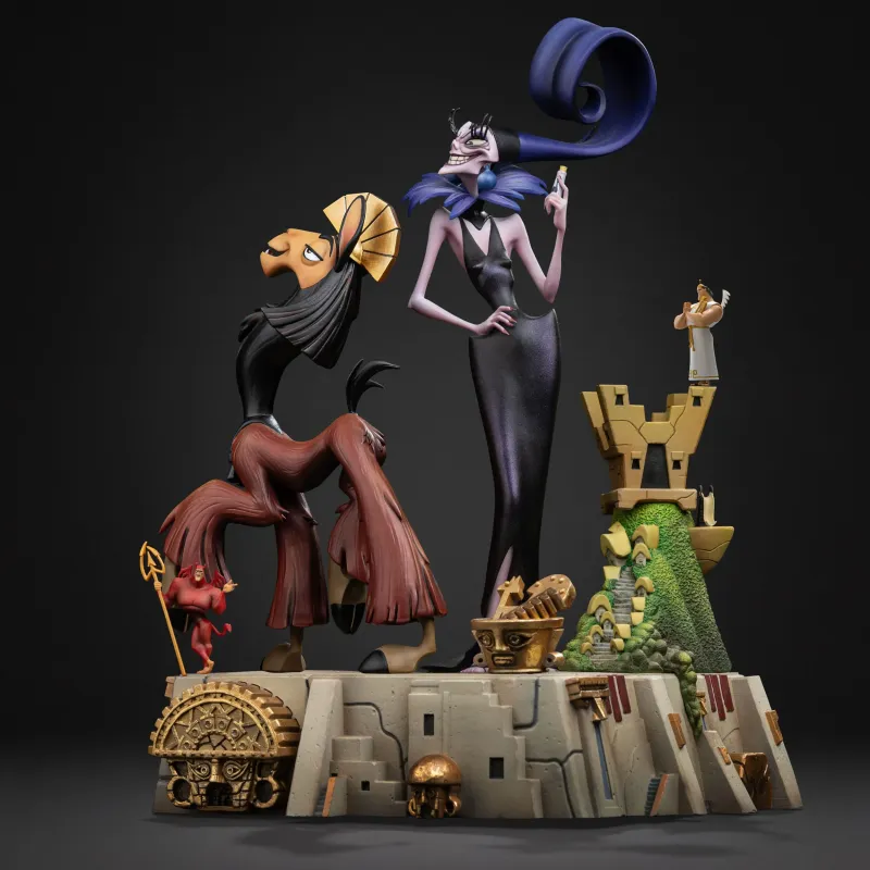 Disney El emperador y sus locuras Kuzko & Yzma Iron Studios