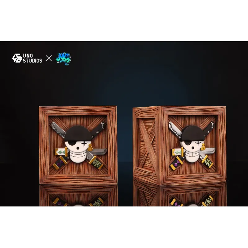 One Piece Logo Wooden Crate Straw Hat Pirates UNO Studio