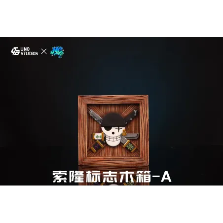 One Piece Logo Wooden Crate Straw Hat Pirates UNO Studio