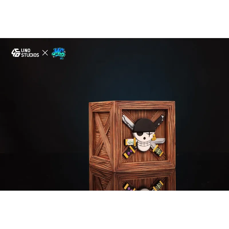One Piece Logo Wooden Crate Straw Hat Pirates UNO Studio